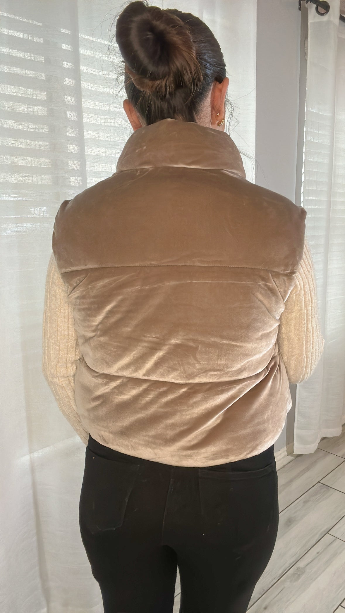 Valerie Velvet Puffer Vest