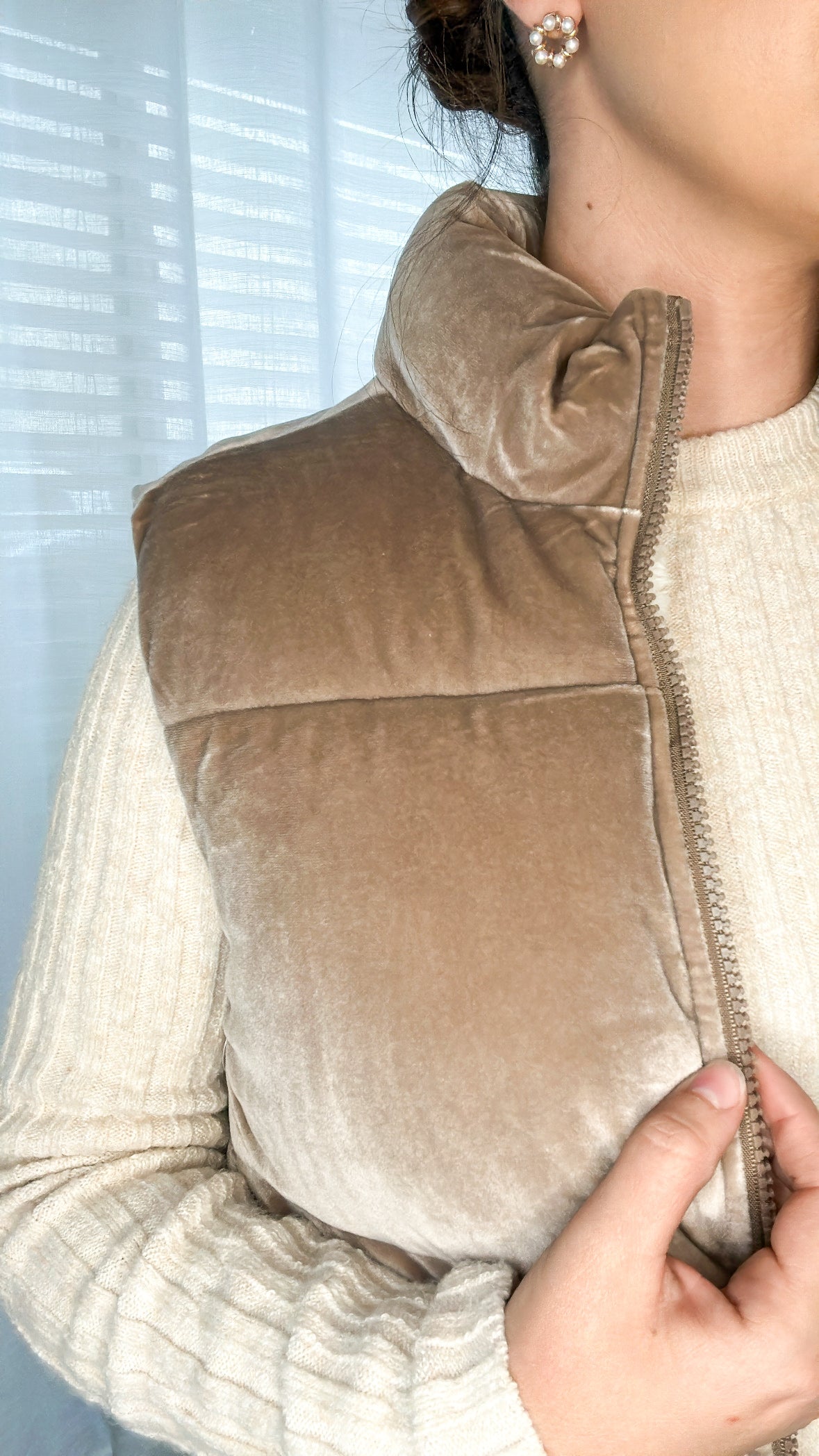 Valerie Velvet Puffer Vest
