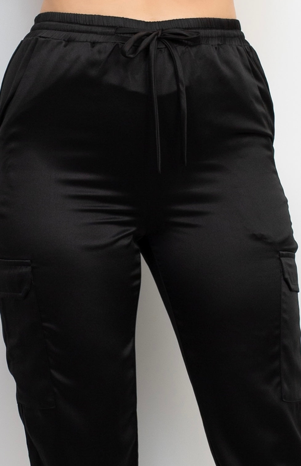 Talia Satin Cargo Pants